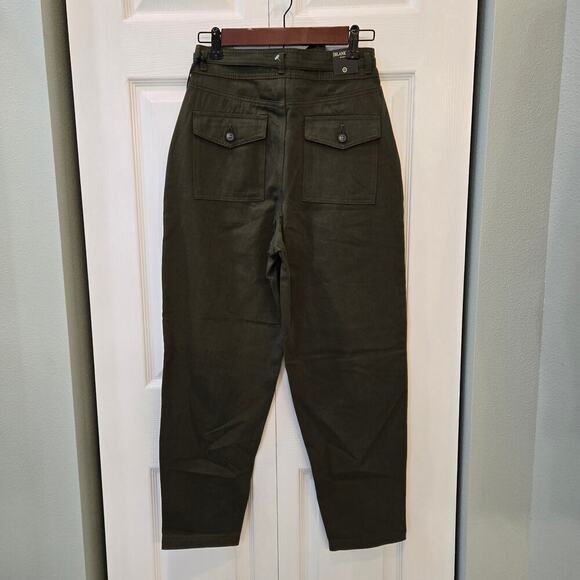 Blank NYC Green Hakuna Matata Pleated High Waist Pants *Revolve Dark Academia - Picture 14 of 15